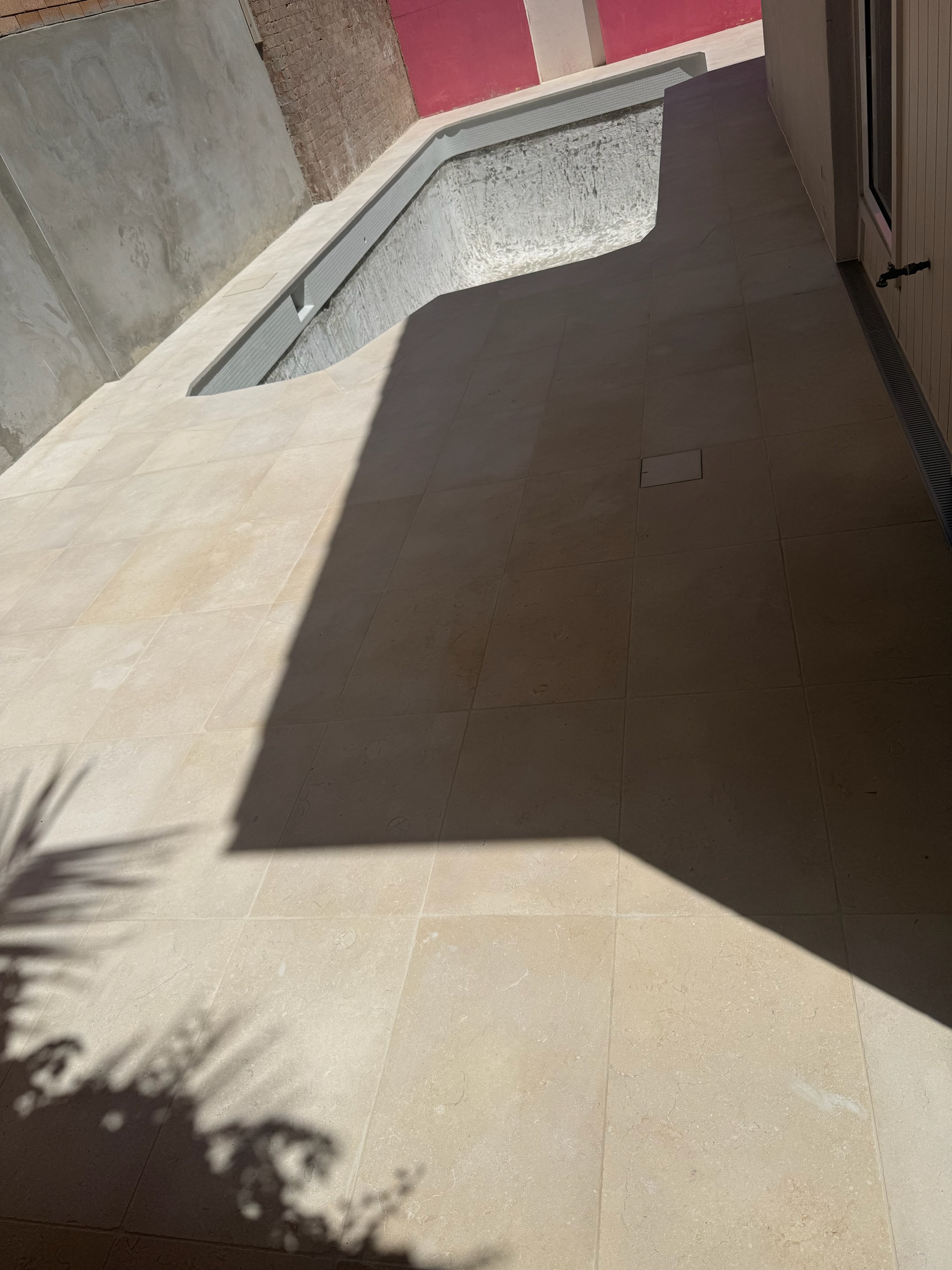Commercial lobby tiling